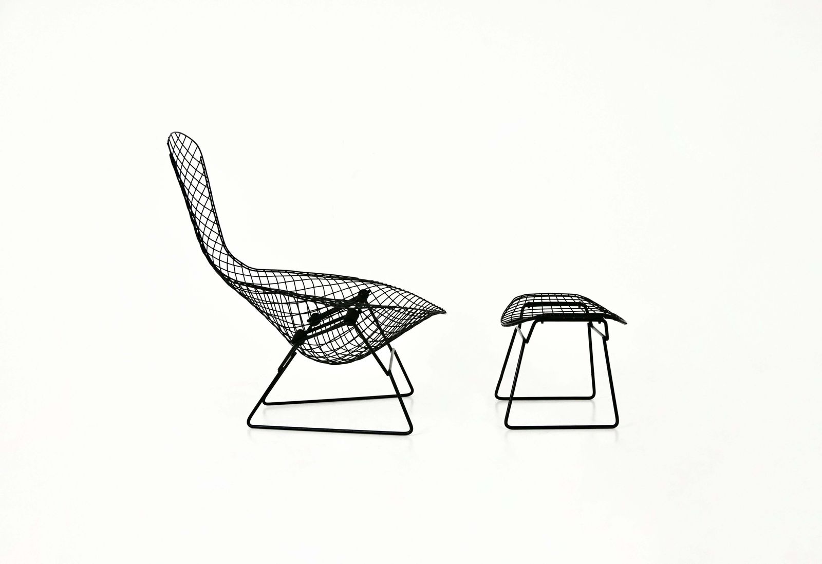 Bird Chair With Ottoman By Harry Bertoia For Knoll, 1960 photo 2132.0