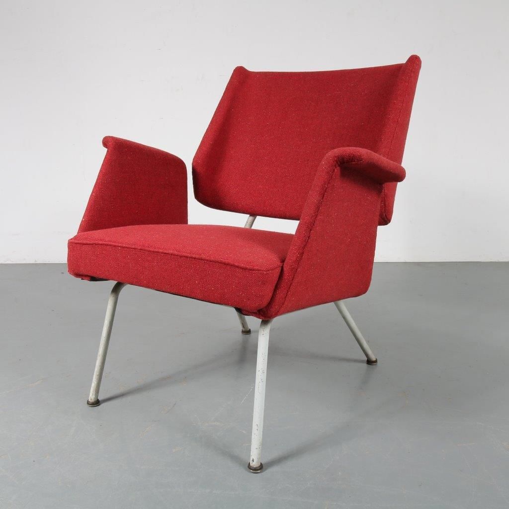 1956 Unique German Lounge Chair By Herbert Hirche
