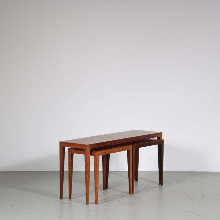 Severin Hansen Nesting Tables For Haslev, Denmark 1960