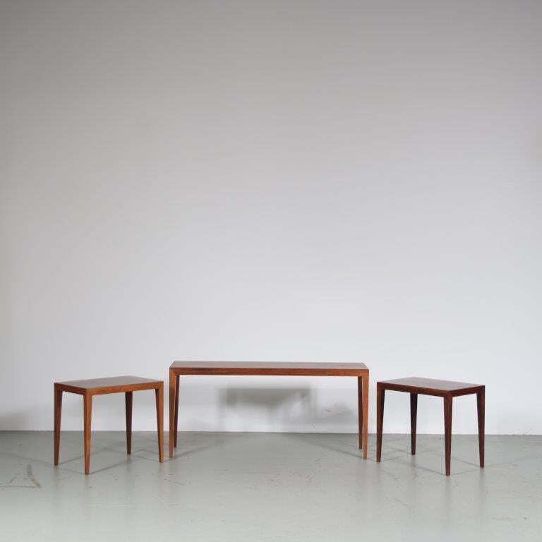 Severin Hansen Nesting Tables For Haslev, Denmark 1960 photo Furniture