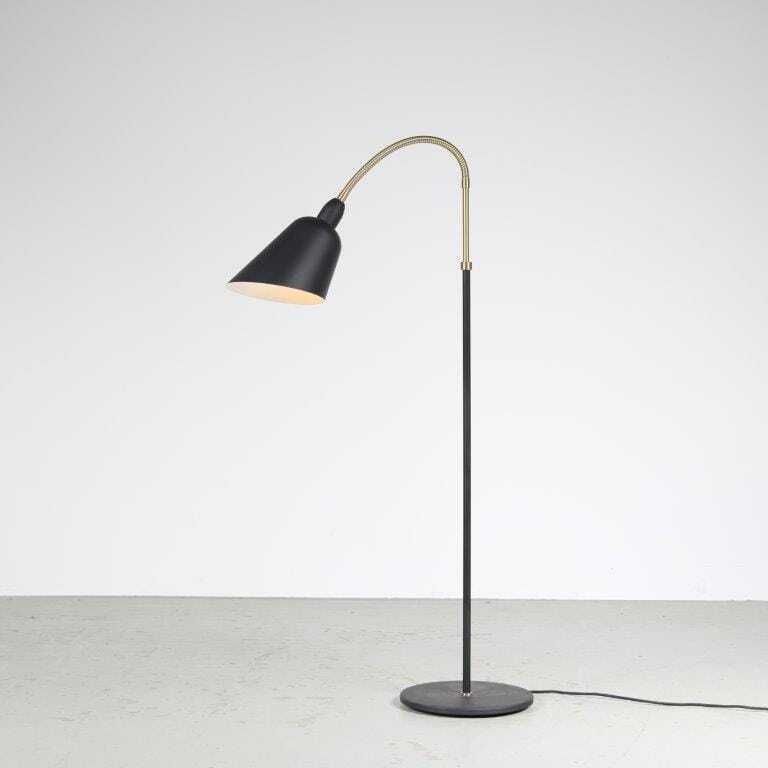 2020s Edition Of 1950s “Aj7” Floor Lamp By Arne Jacobsen For & Tradition, Denmark