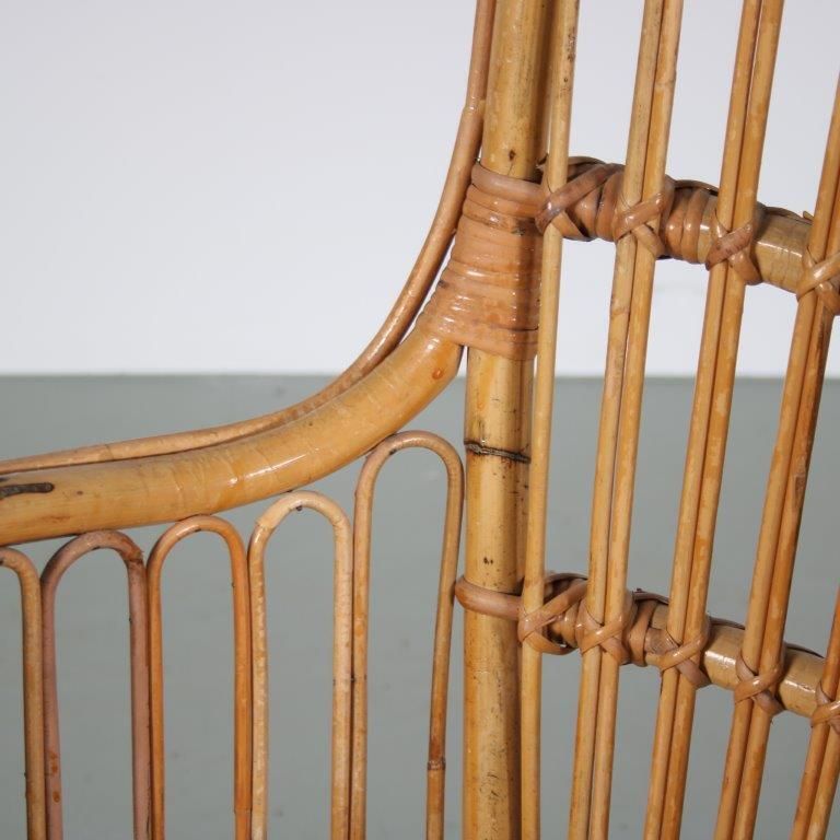 photo for sale 1950s Small Rattan Armchair From The Netherlands