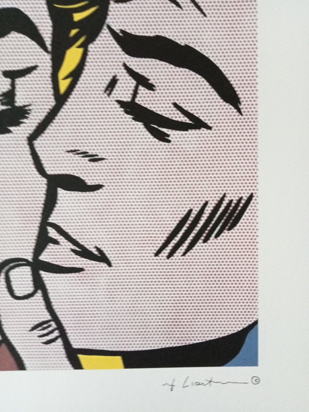 Roy Lichtenstein Certified Lithograph 35x50 photo furniture