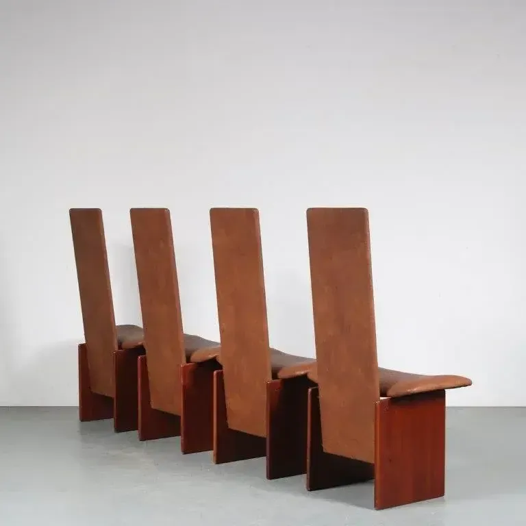 Kazuki” Dining Chairs By Kazuhide Takahama For Gavina, Italy 1980 photo Furniture
