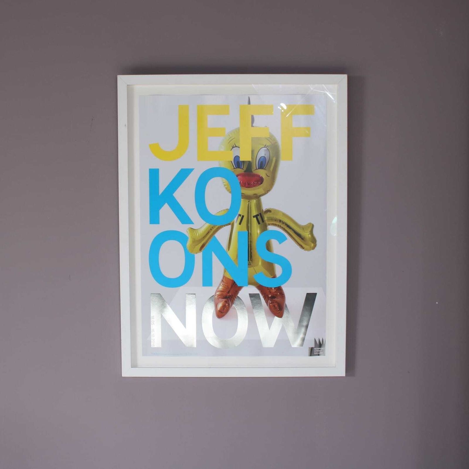 2016 Jeff Koons Exhibition Lithographed Poster, Uk