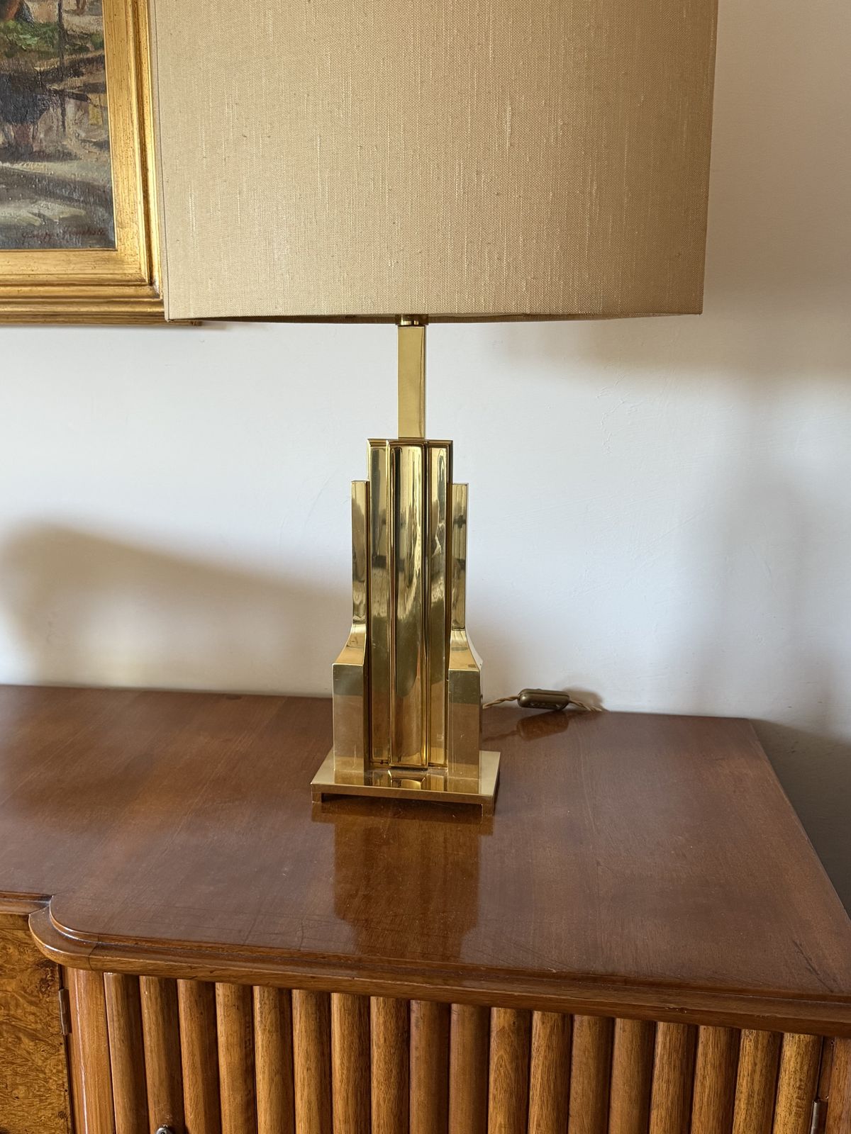 Luciano Frigerio, Hollywood Regency Mod. Tartaro Table Lamp Base, Italy 1970 photo furniture