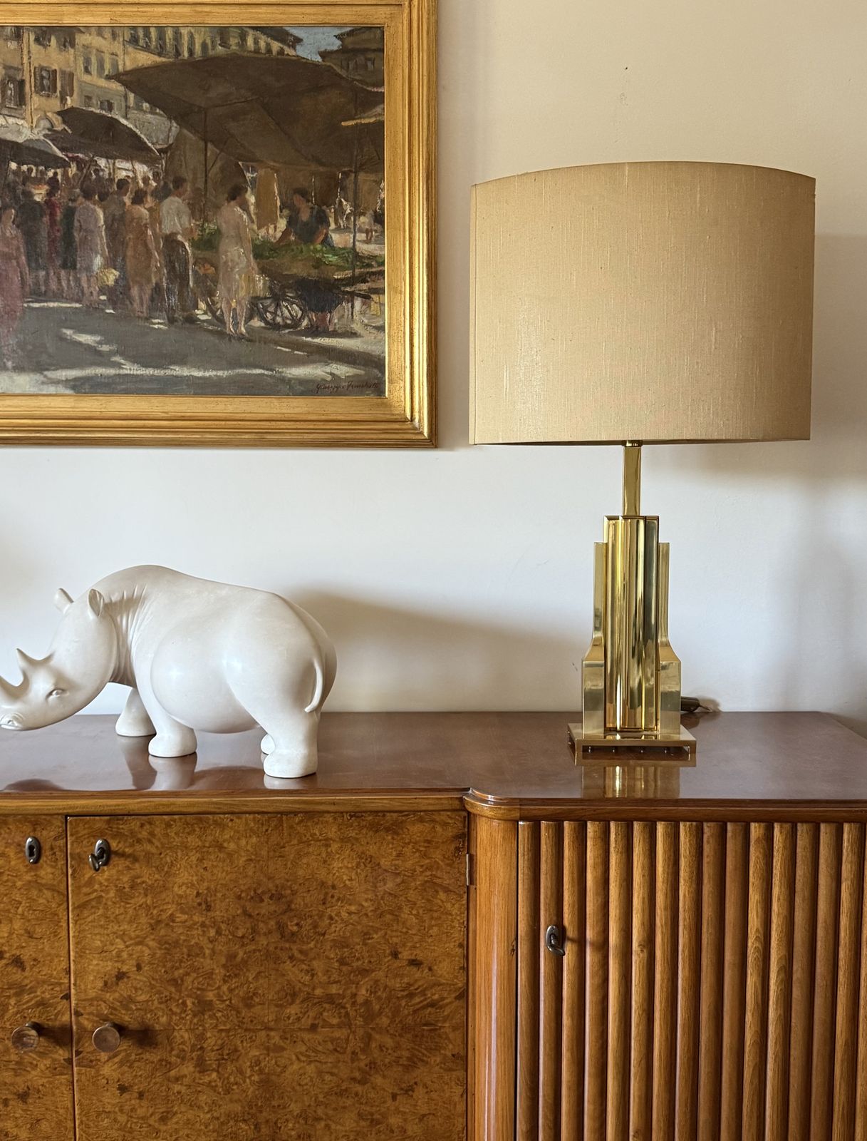 photo for sale Luciano Frigerio, Hollywood Regency Mod. Tartaro Table Lamp Base, Italy 1970