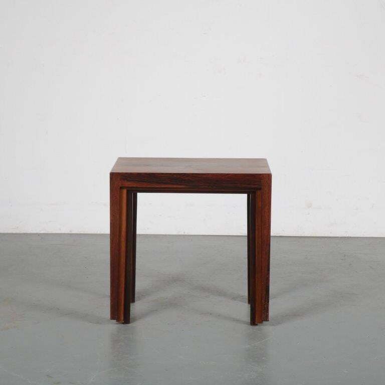 Svenn Eske Kristensen Nesting Tables For Pontoppidan, Denmark 1960 photo vinterior