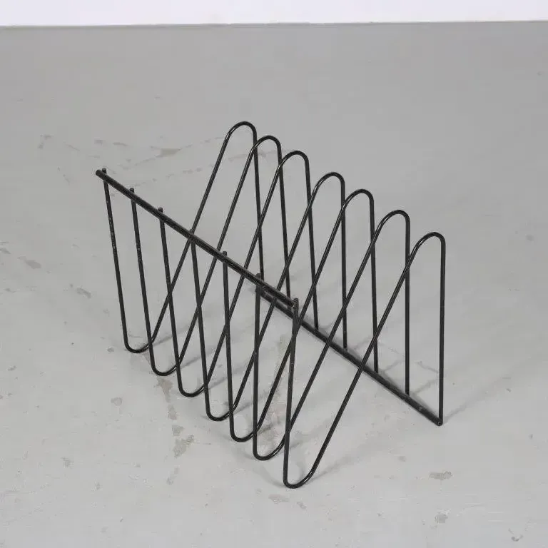 1970s Magazine Rack By Francois Arnal For Atelier A, France photo for sale