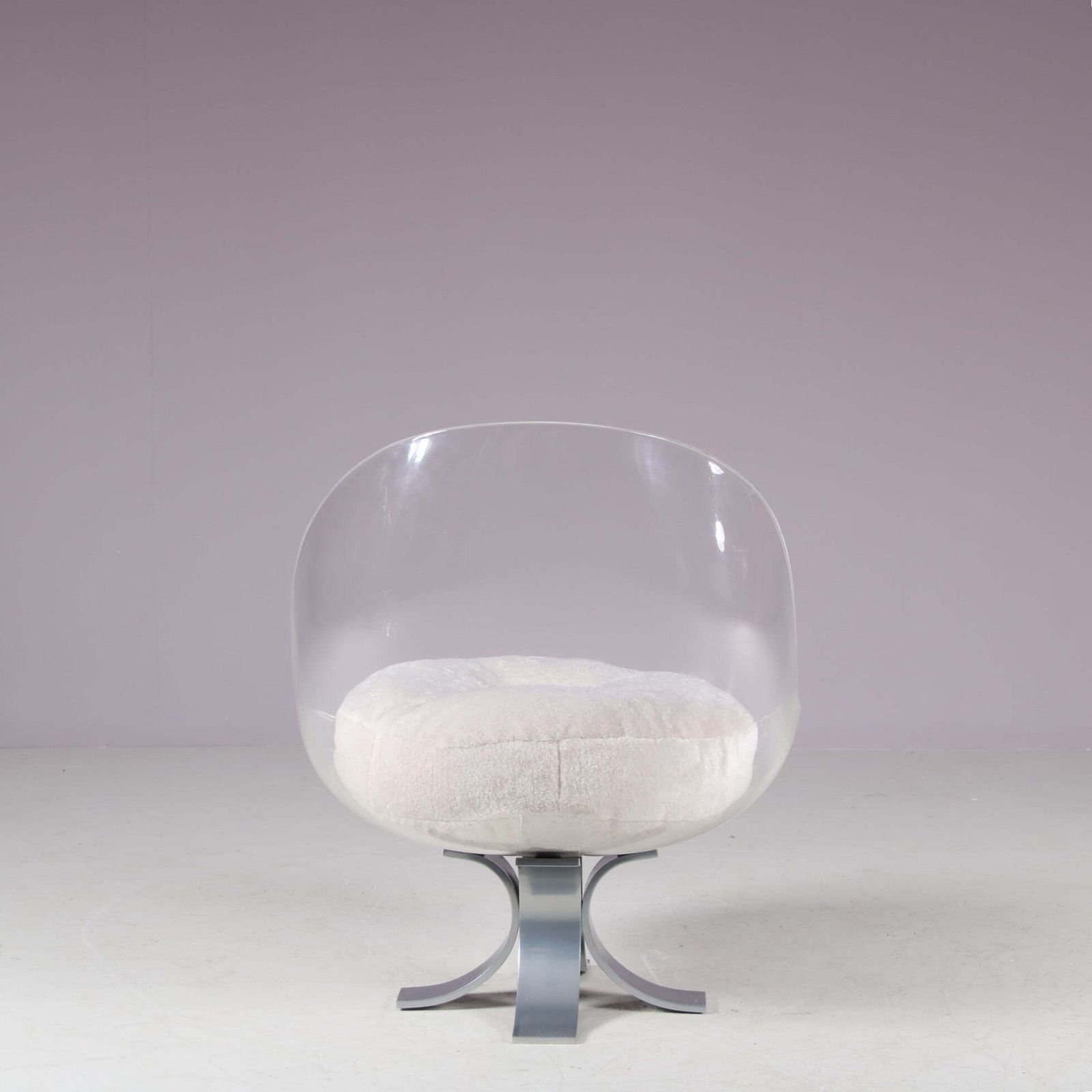Plexiglass Lounge Chair By Michel Pigneres, France 1970 photo for sale