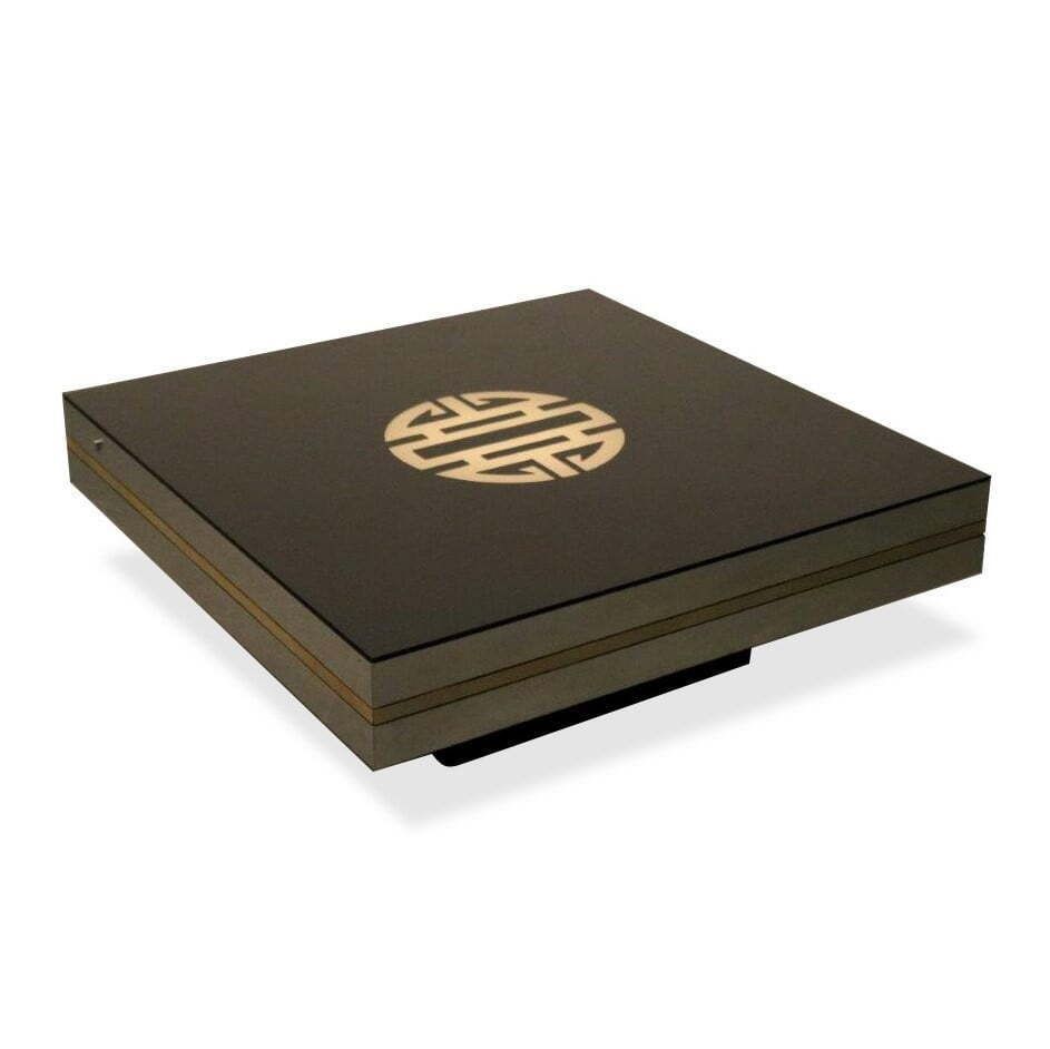 photo vinterior Square Uplighter Coffee Table In The Style Of Maria Sabot, Belgium 1970