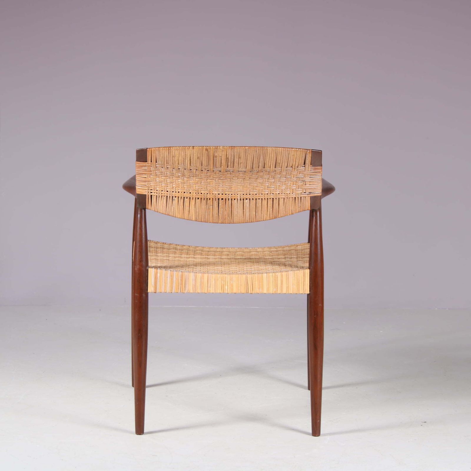 Furniture Side Chair By Einar Larsen & Aksel Bender Madsen For Willy Beck, Denmark 1950 photo