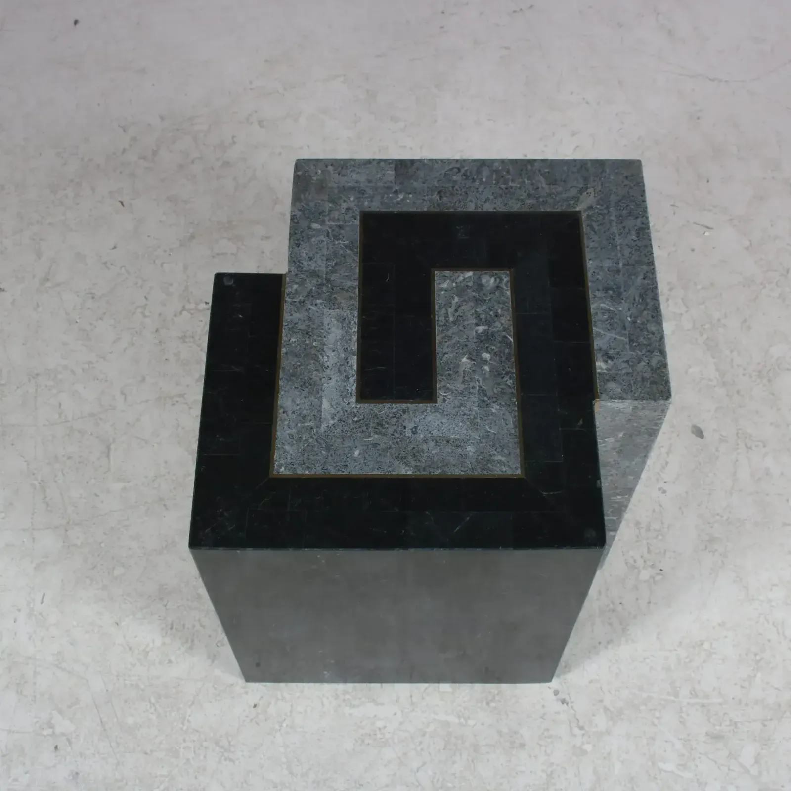 1980s Tessellated Stone Coffee Table By Maitland Smith, USA photo furniture