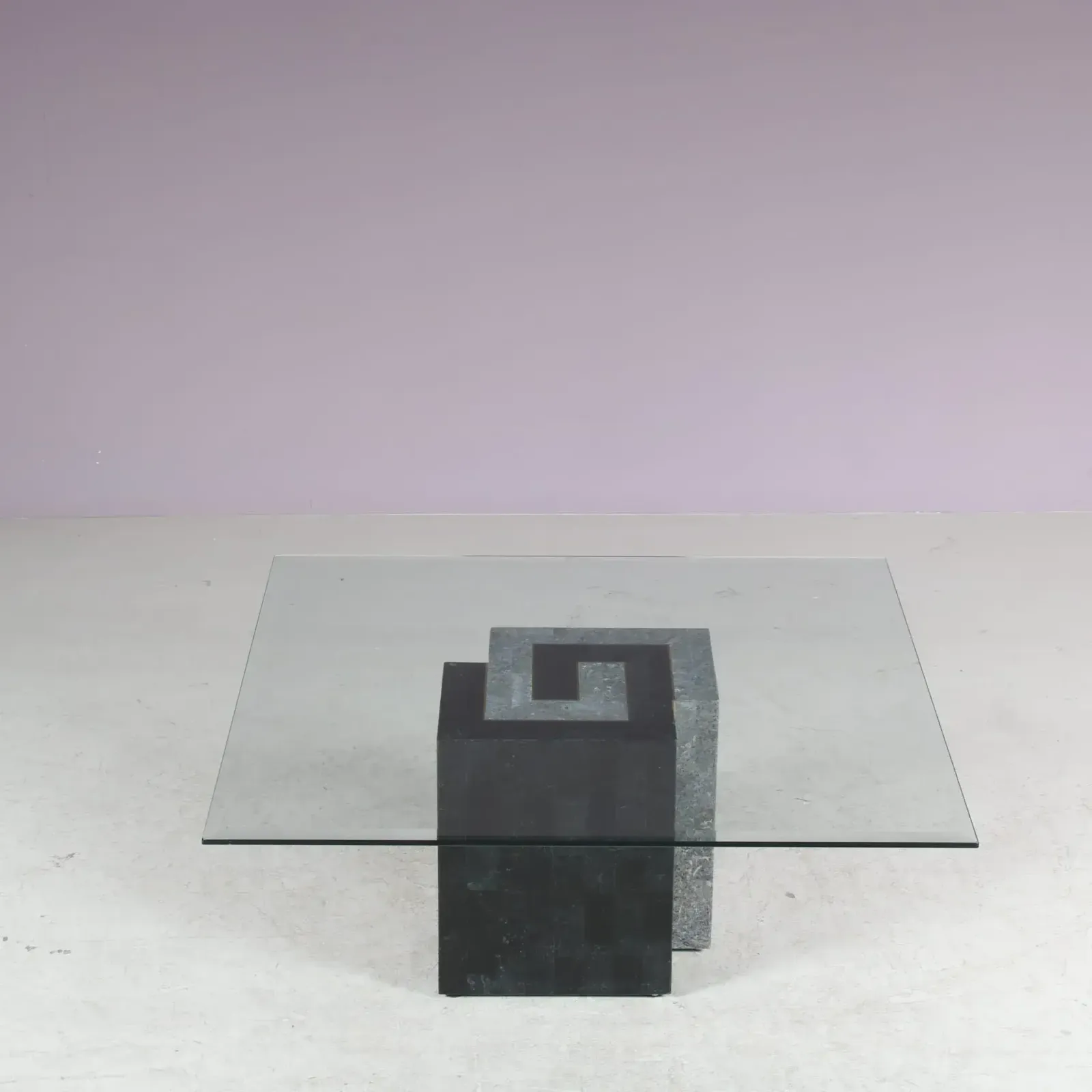 1980s Tessellated Stone Coffee Table By Maitland Smith, USA photo for sale