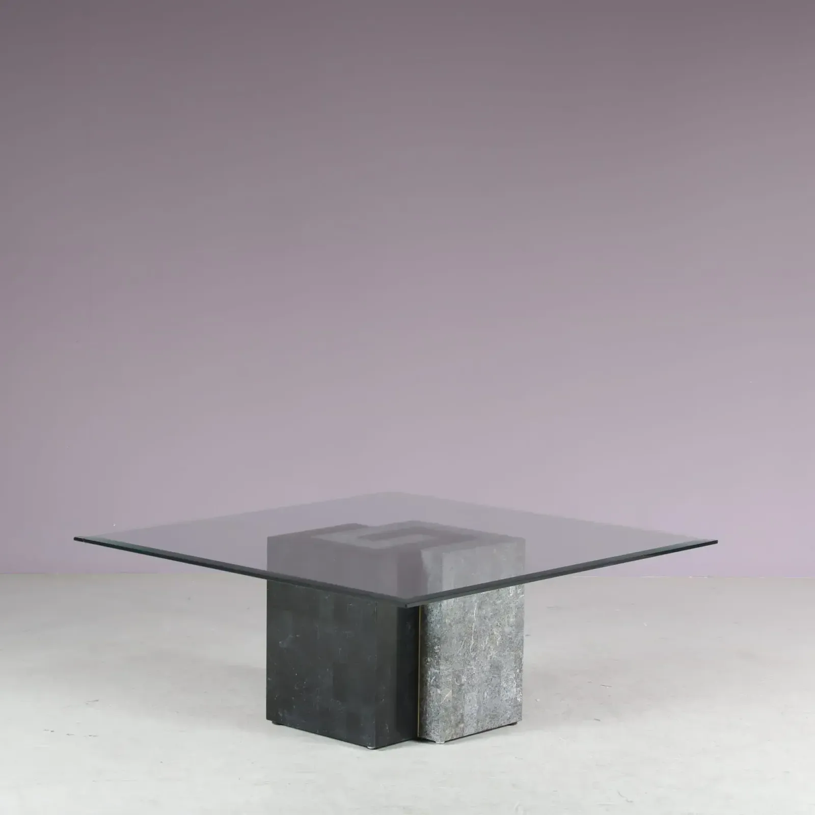 photo for sale 1980s Tessellated Stone Coffee Table By Maitland Smith, USA
