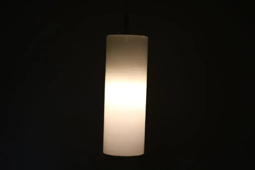 1960s Glass Hanging Lamp By Gino Vistosi For Venini, Italy photo vinterior