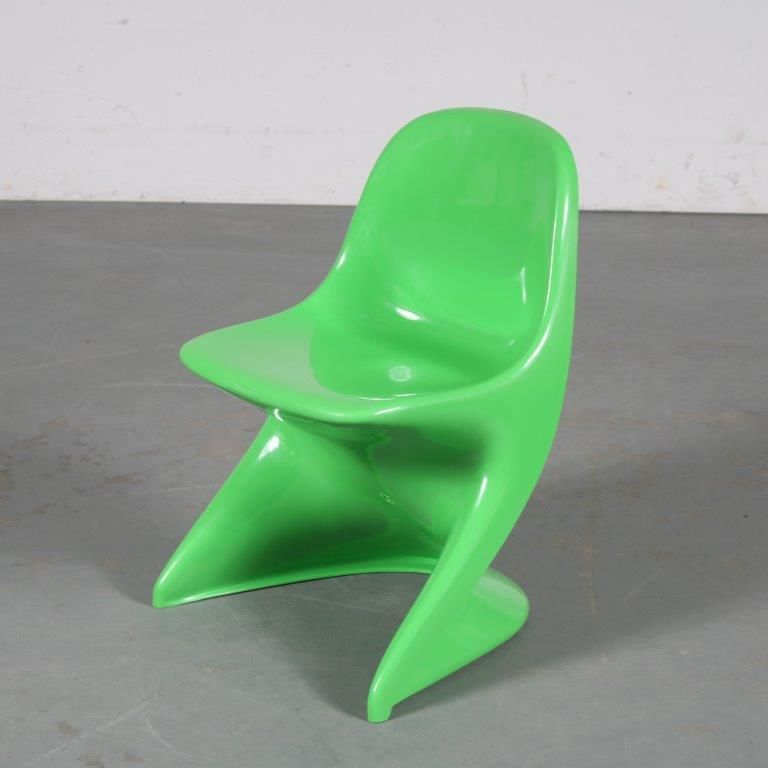 2000s Green “Casalino” Children Chair By Alexander Begge For Casala, Germany photo vinterior