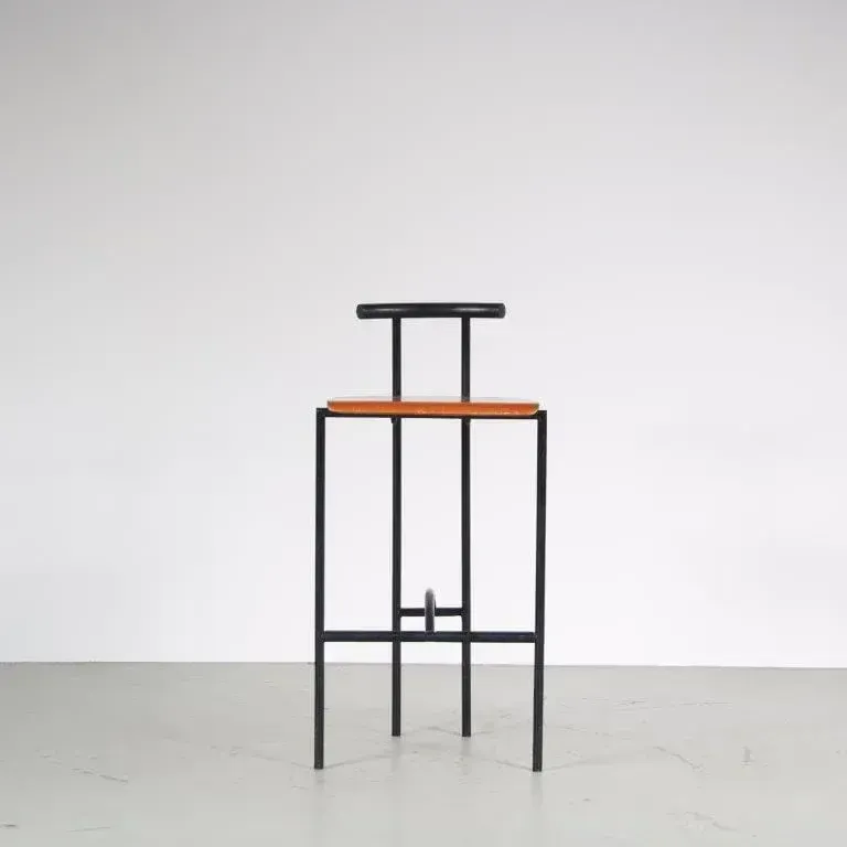 1980s “Tokyo” Bar Stool By Rodney Kinsman For Bieffeplast, Italy photo for sale