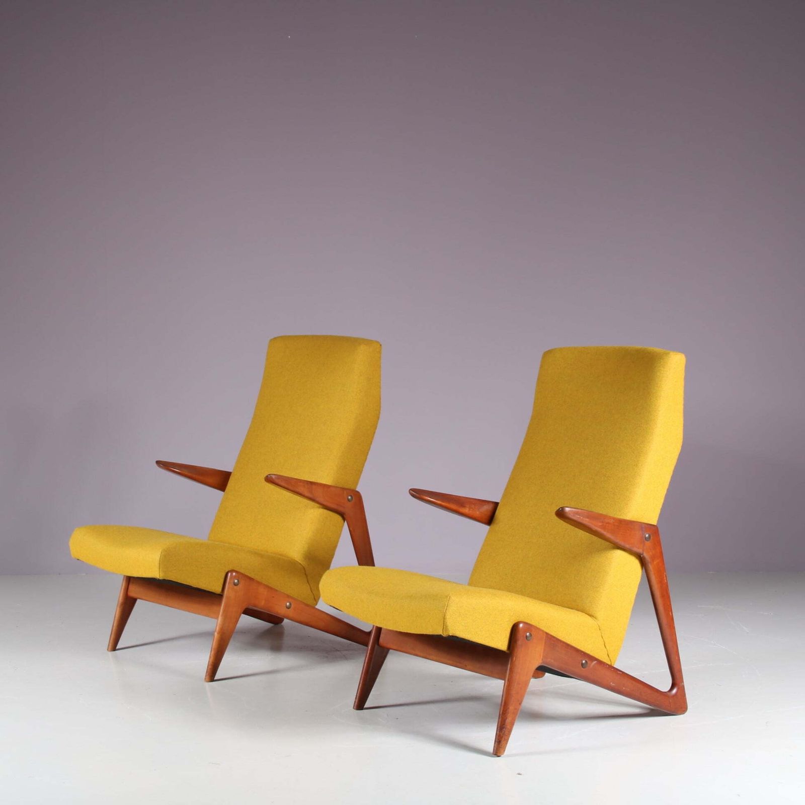 Alfred Hendrickx Attributed Lounge Chair By Belform, Belgium 1950