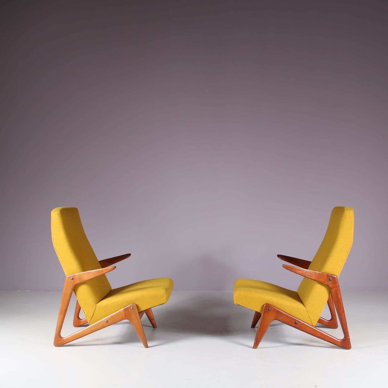 Alfred Hendrickx Attributed Lounge Chair By Belform, Belgium 1950 photo furniture