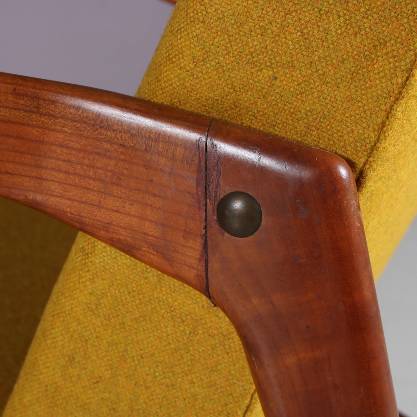photo for sale Alfred Hendrickx Attributed Lounge Chair By Belform, Belgium 1950