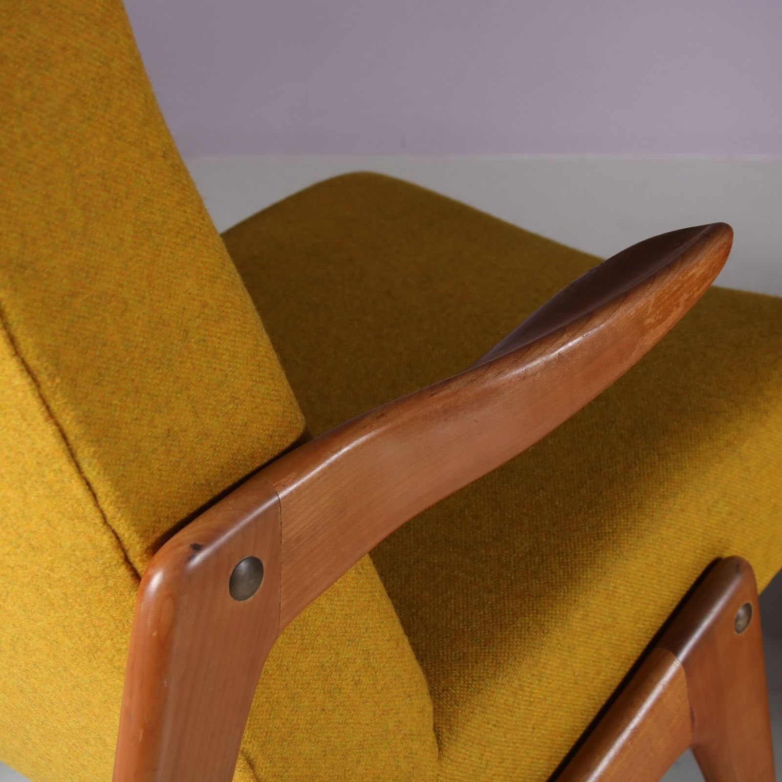 Furniture Alfred Hendrickx Attributed Lounge Chair By Belform, Belgium 1950 photo