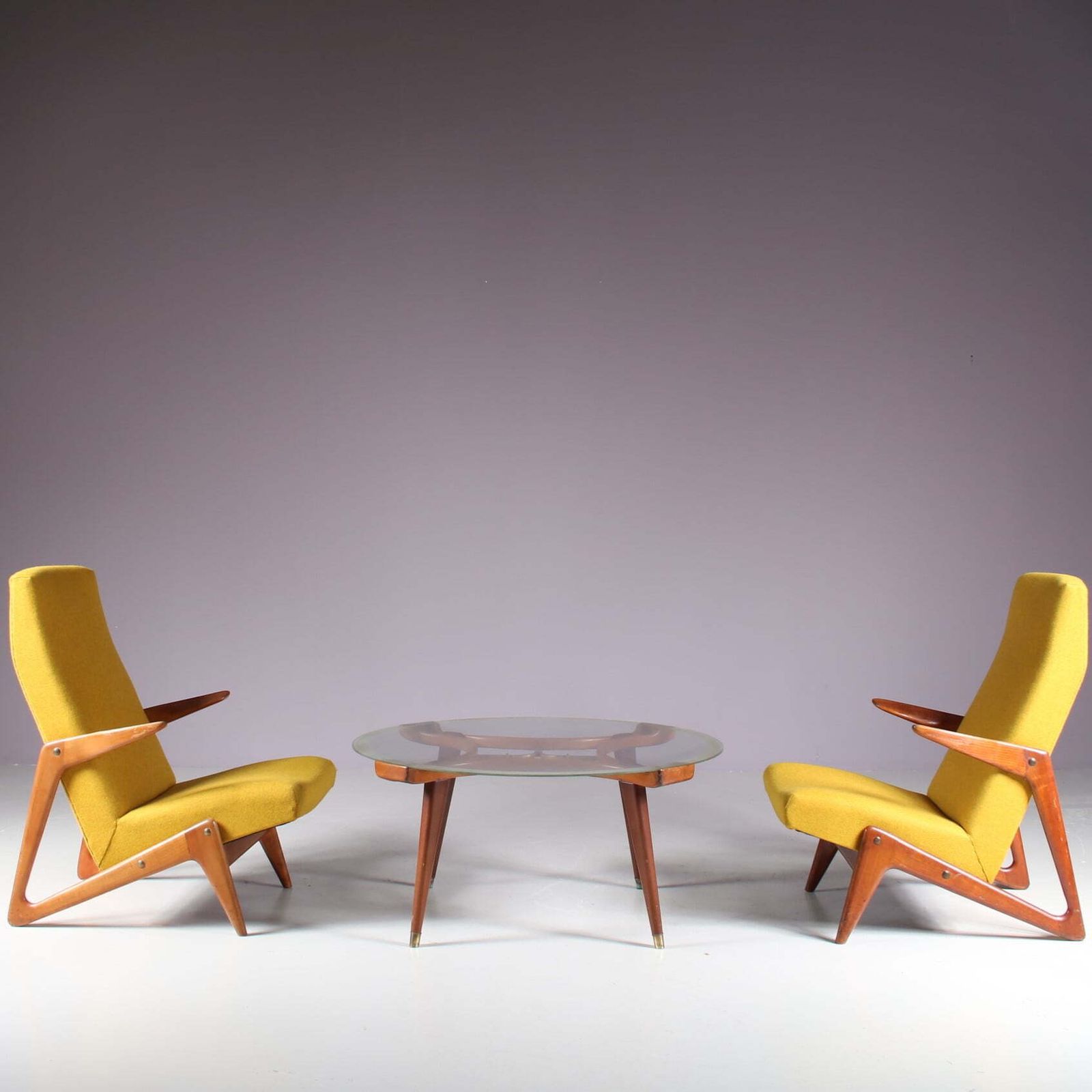 photo buy Alfred Hendrickx Attributed Lounge Chair By Belform, Belgium 1950