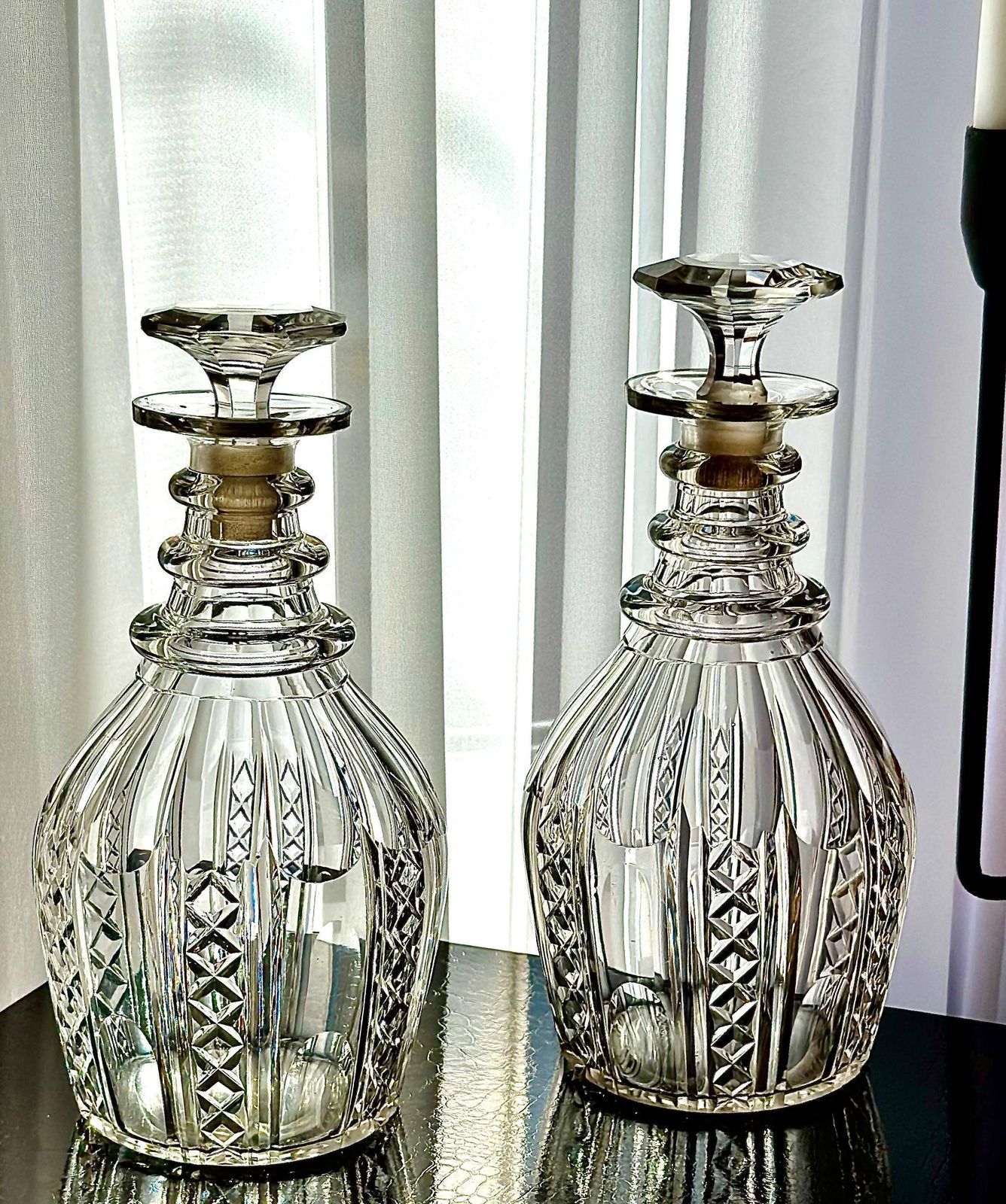 Pair Of Victorian Cut Crystal Decanters  England | Circa 1860–1890 photo furniture