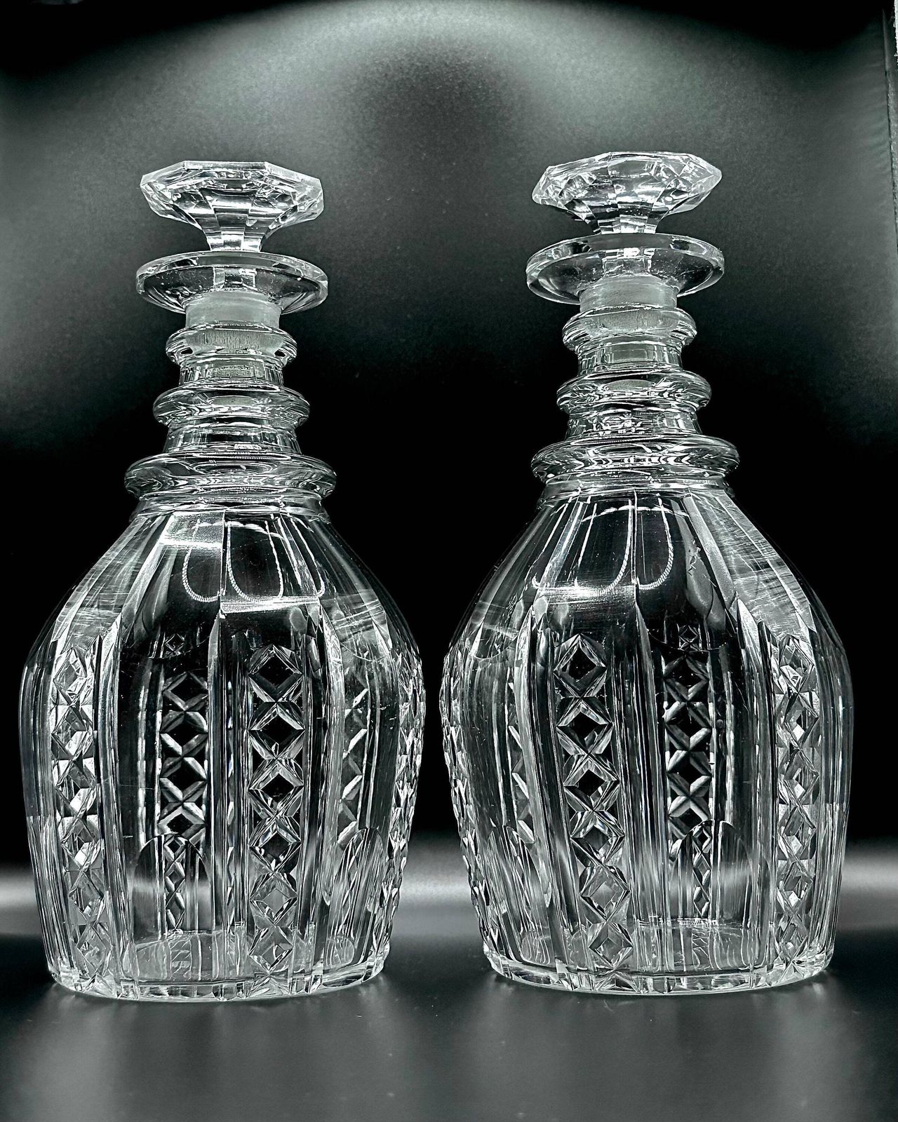 Pair Of Victorian Cut Crystal Decanters  England | Circa 1860–1890 photo Home Decor