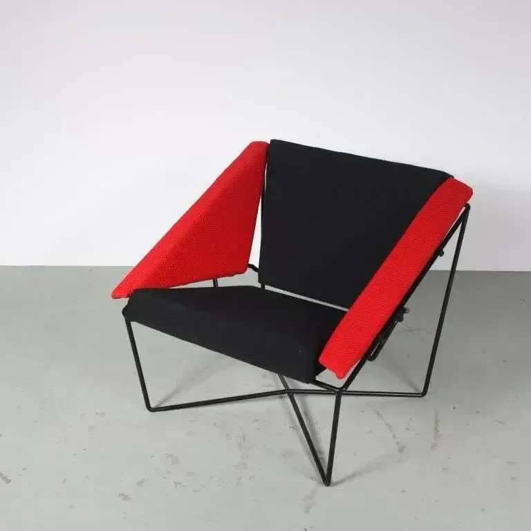 Pair Of “Van Speyk” Chairs By Rob Eckhardt For Pastoe, Netherlands 1984 photo vinterior