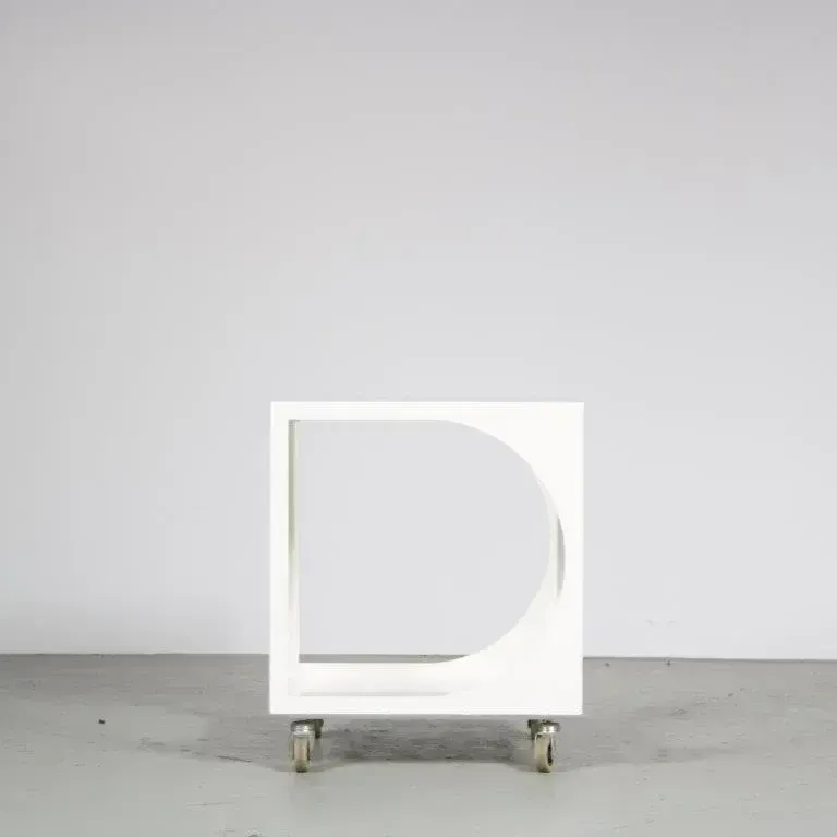 1960s Unique White Metal Trolley From The Netherlands photo Furniture