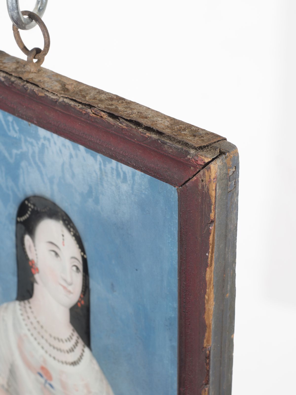 3200.0 Mastani Of Bhaji Rao 18th Century Reverse Glass Painting photo