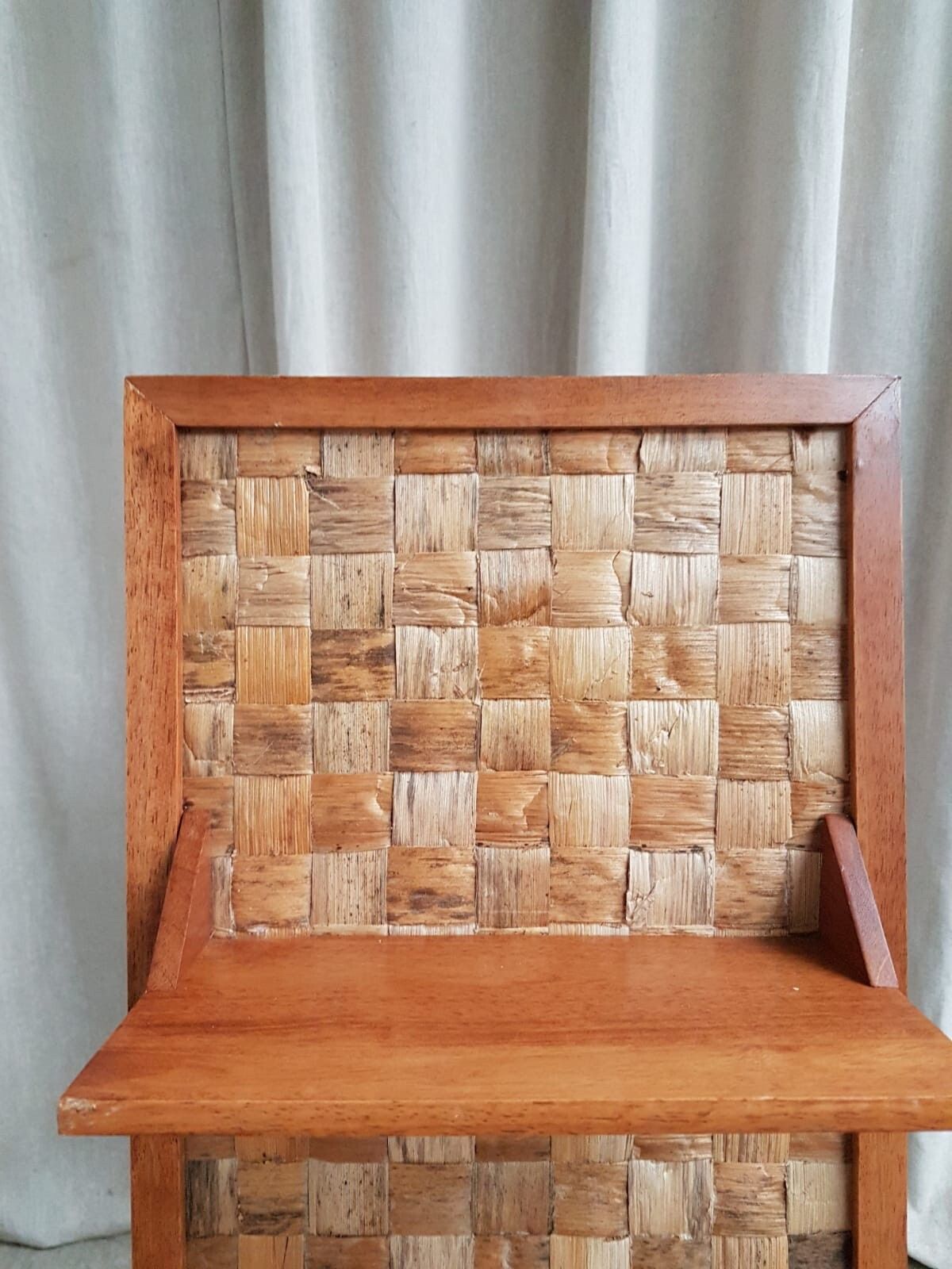 Vtg Mid Century Compact Bookcase Small Shelves Danish Scandi Design Retro R739 photo vintage