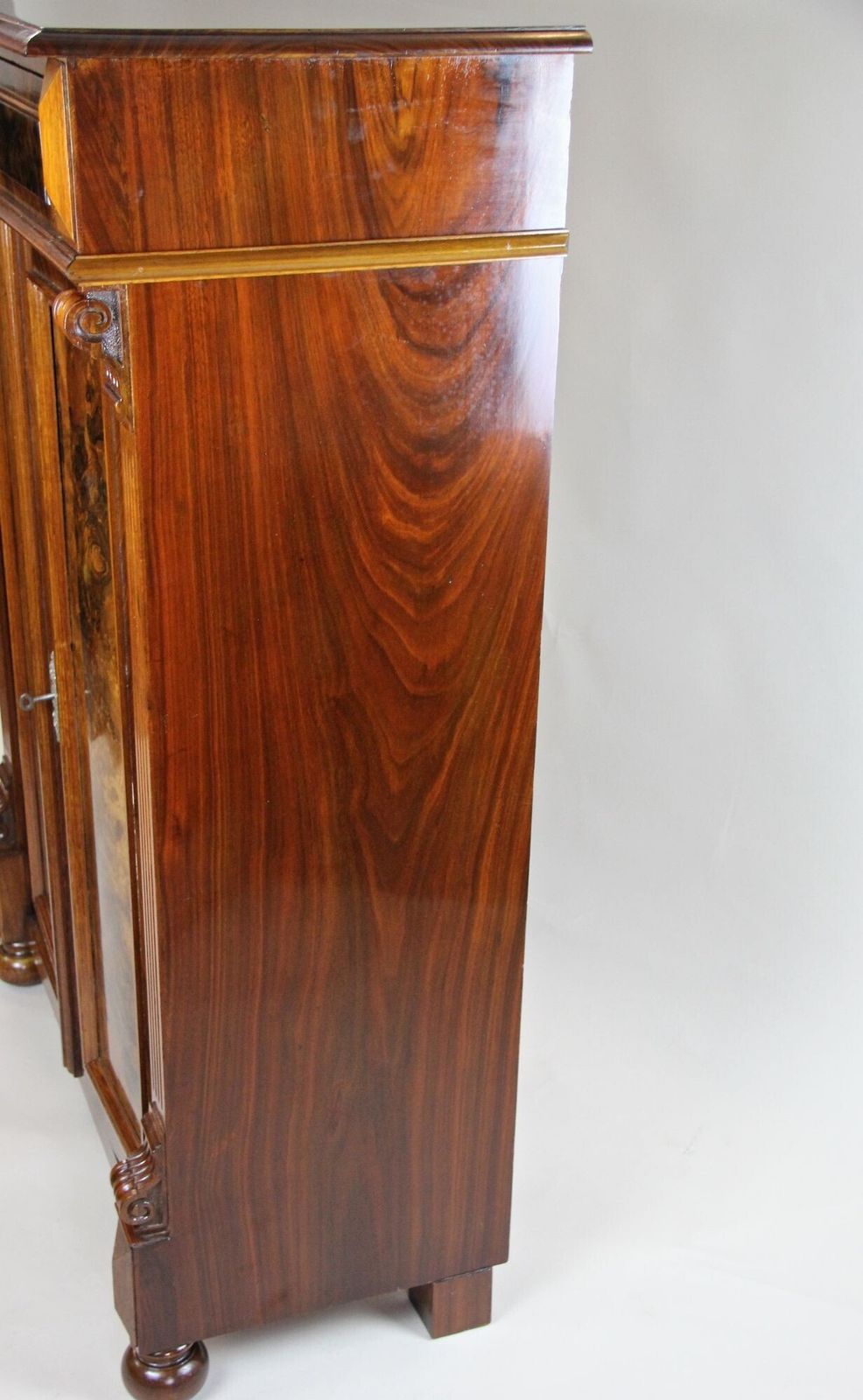 photo buy 19th Century Nutwood Half Cabinet, Nutwood/ Burl   Austria, Circa 1880