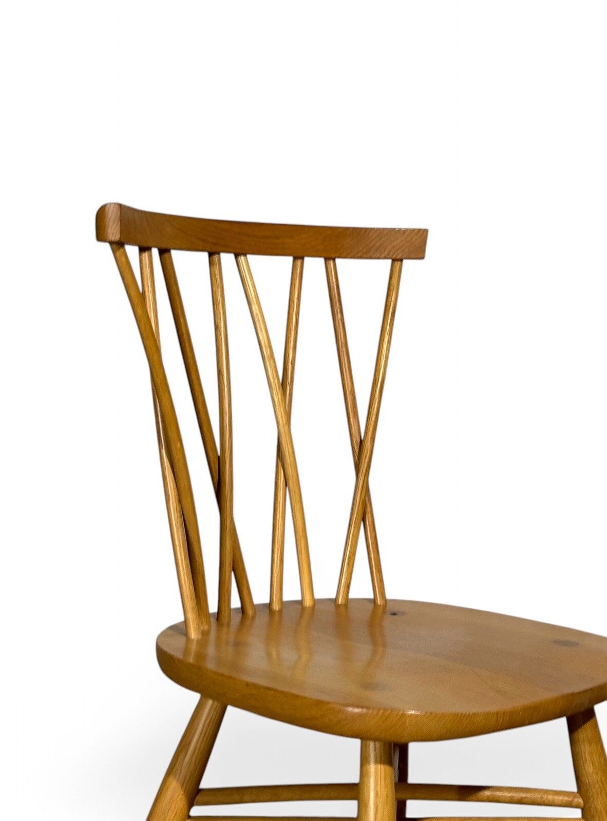 Ercol Chiltern Candle Stick Chair Desk Chair Oak photo for sale