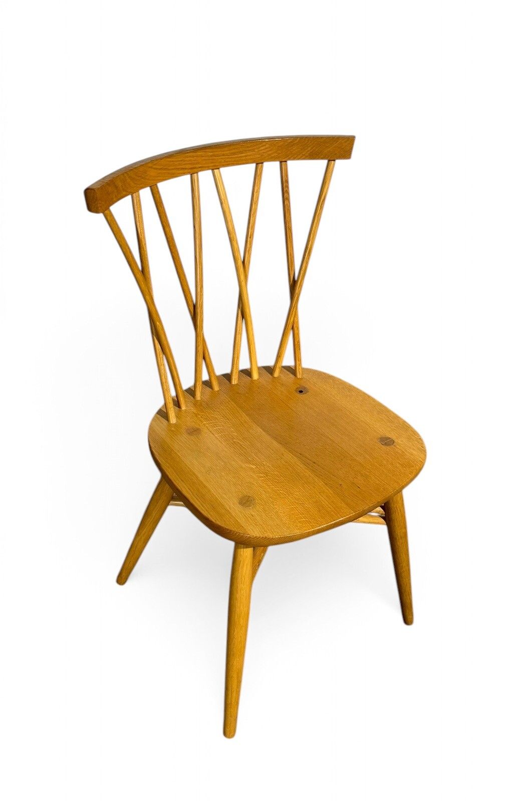 Furniture Ercol Chiltern Candle Stick Chair Desk Chair Oak photo