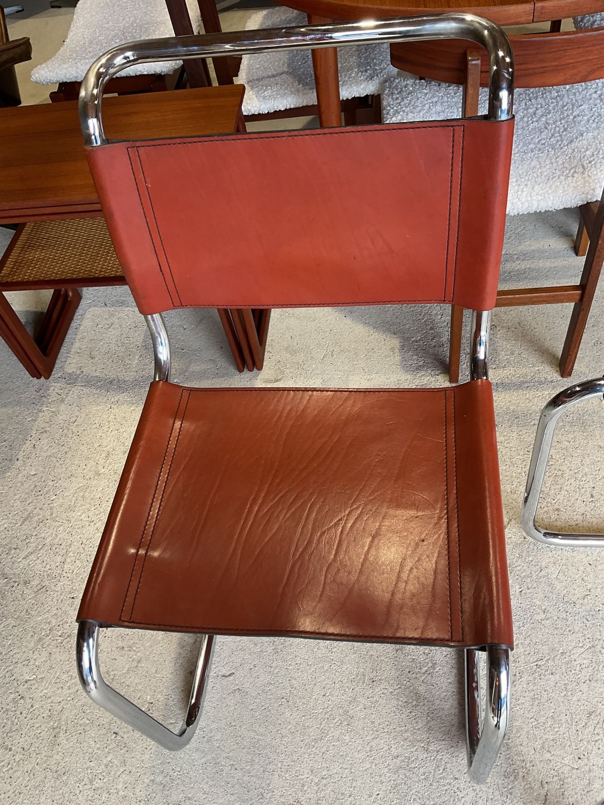 Set Of 4 Chairs By Mart Stam For Fasem, 1970s In Mid Century Style photo 2285.0