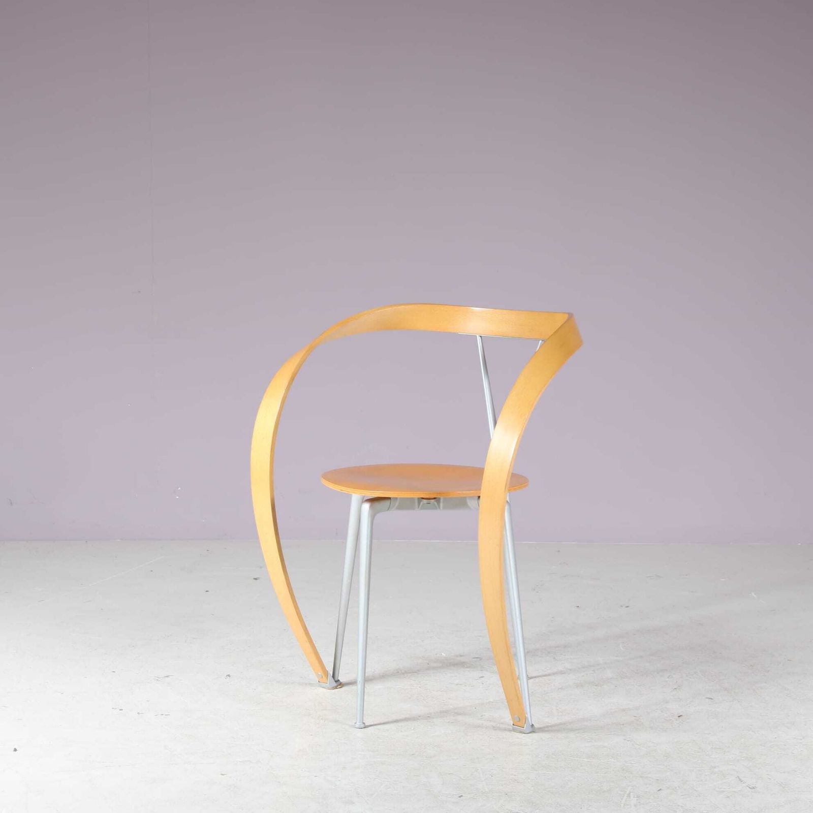Set Of 4 “Revers” Chairs By Andrea Branzi For Cassina, Italy 1990 photo Furniture