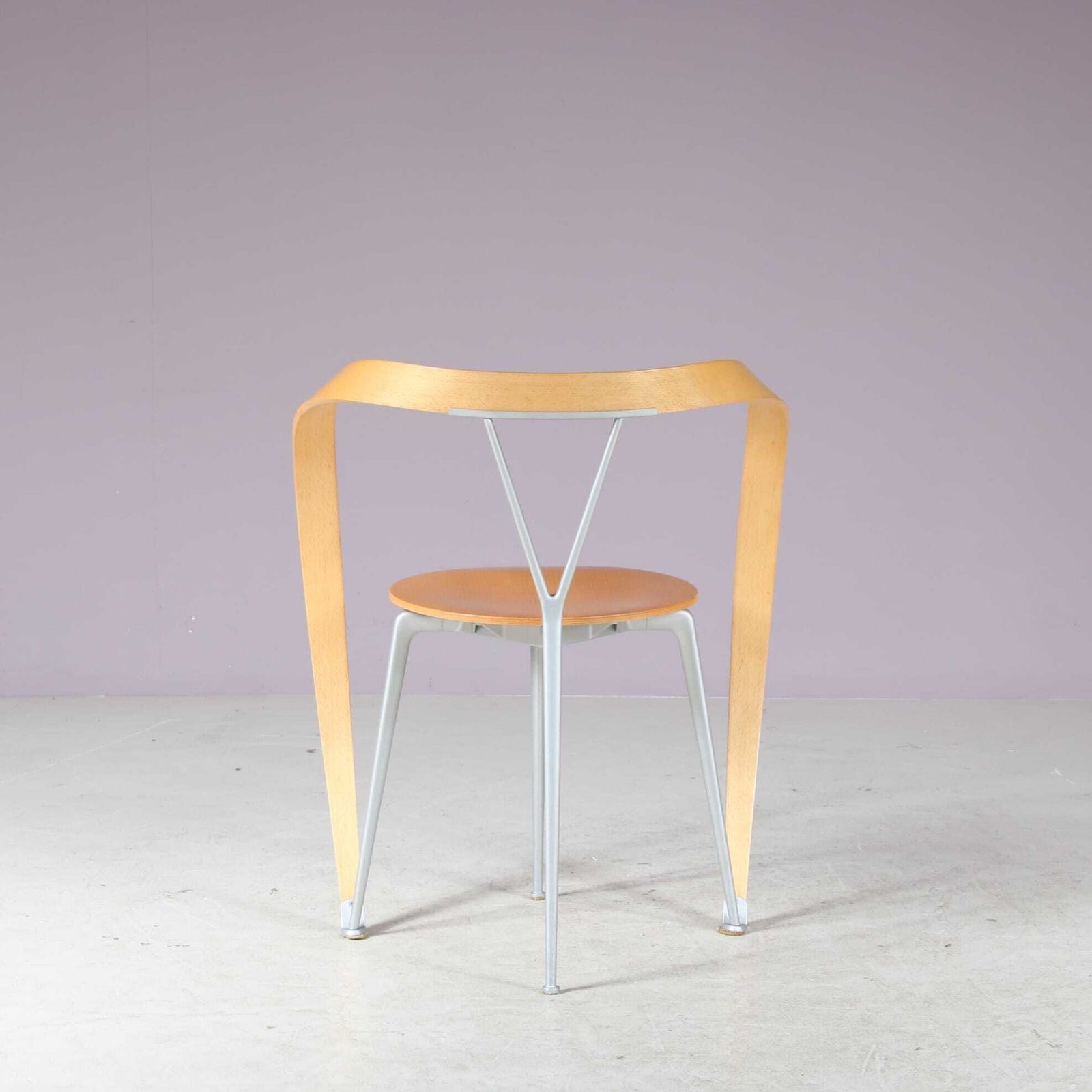 Set Of 4 “Revers” Chairs By Andrea Branzi For Cassina, Italy 1990 photo buy
