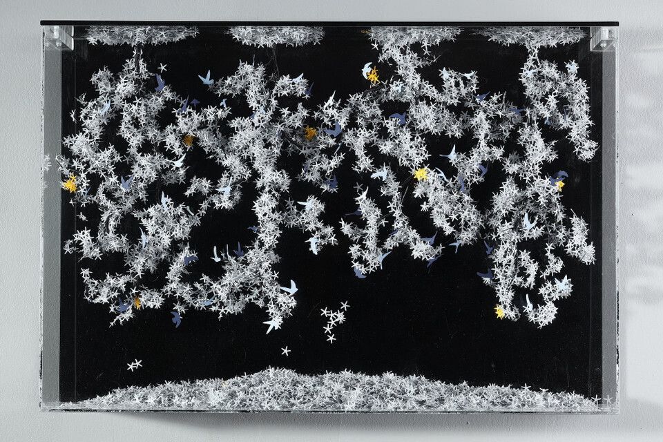 Metal And Paper Creation By Lebanese Artist Nayla Tabet &Quot;The Bird Effect&Quot. photo Art
