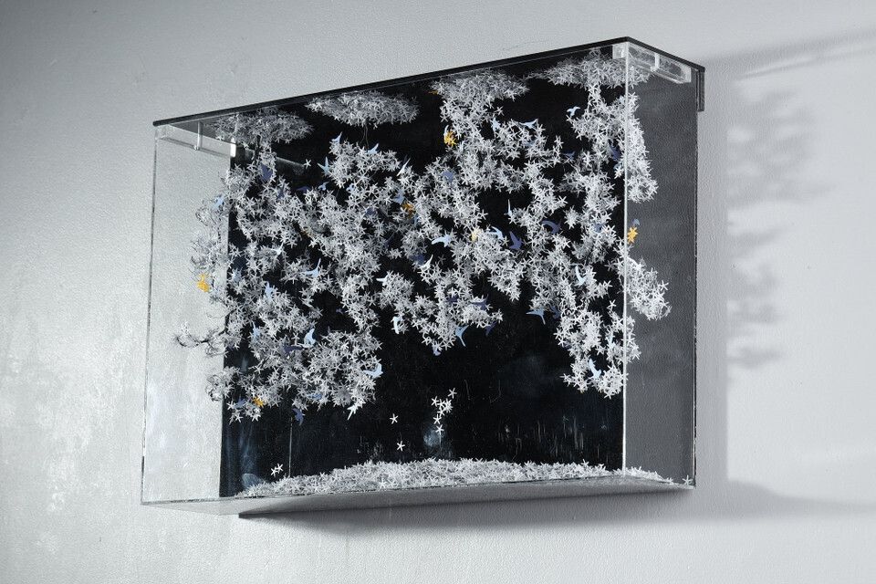 Metal And Paper Creation By Lebanese Artist Nayla Tabet &Quot;The Bird Effect&Quot. photo 2458.0
