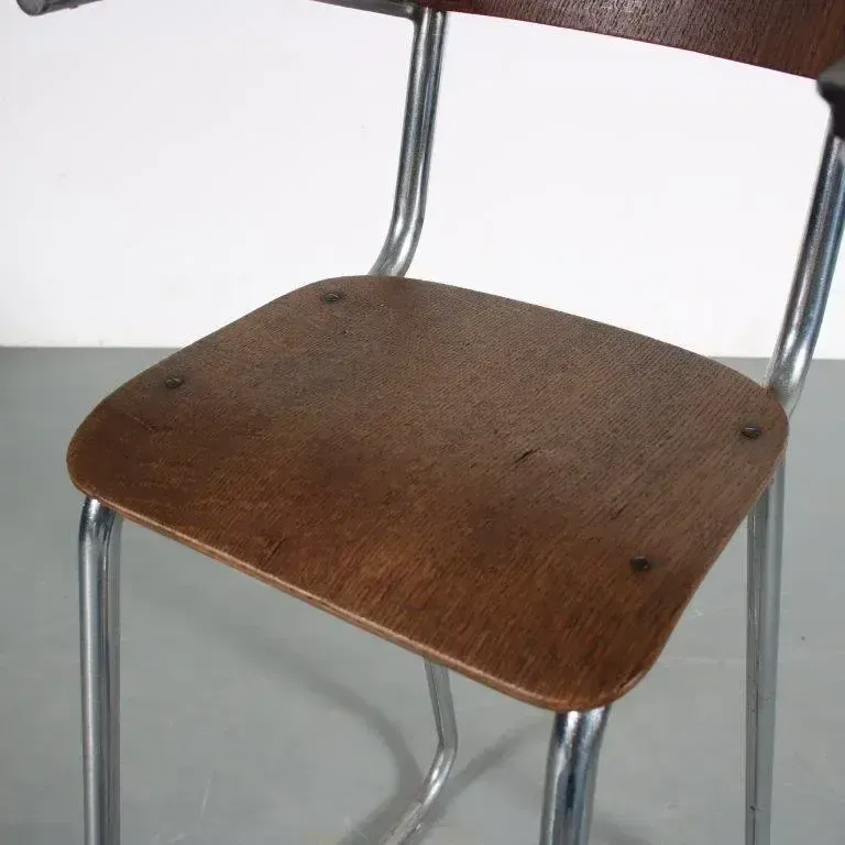 1950s High Children Chair By Gispen, The Netherlands photo Furniture