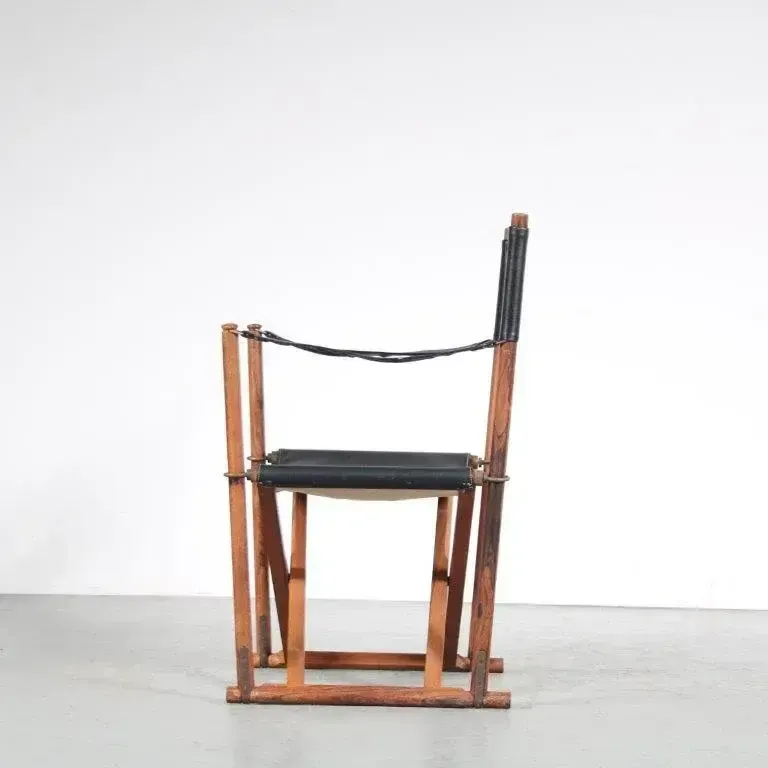 Mk16” Safari Chairs By Mogens Koch, Denmark 1930 photo vintage