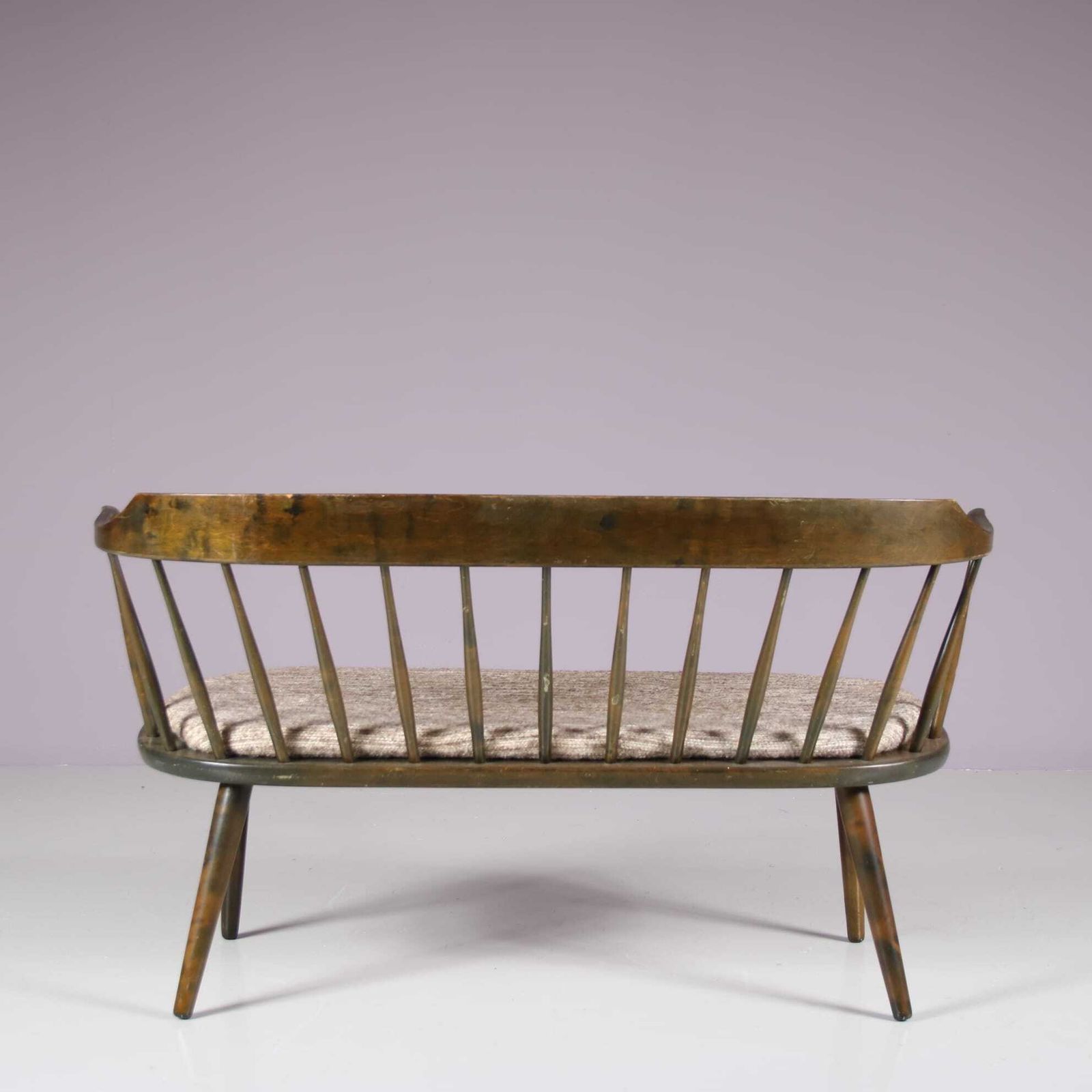 1950s Yngve Ekstrom Bench For Småland, Sweden photo vintage