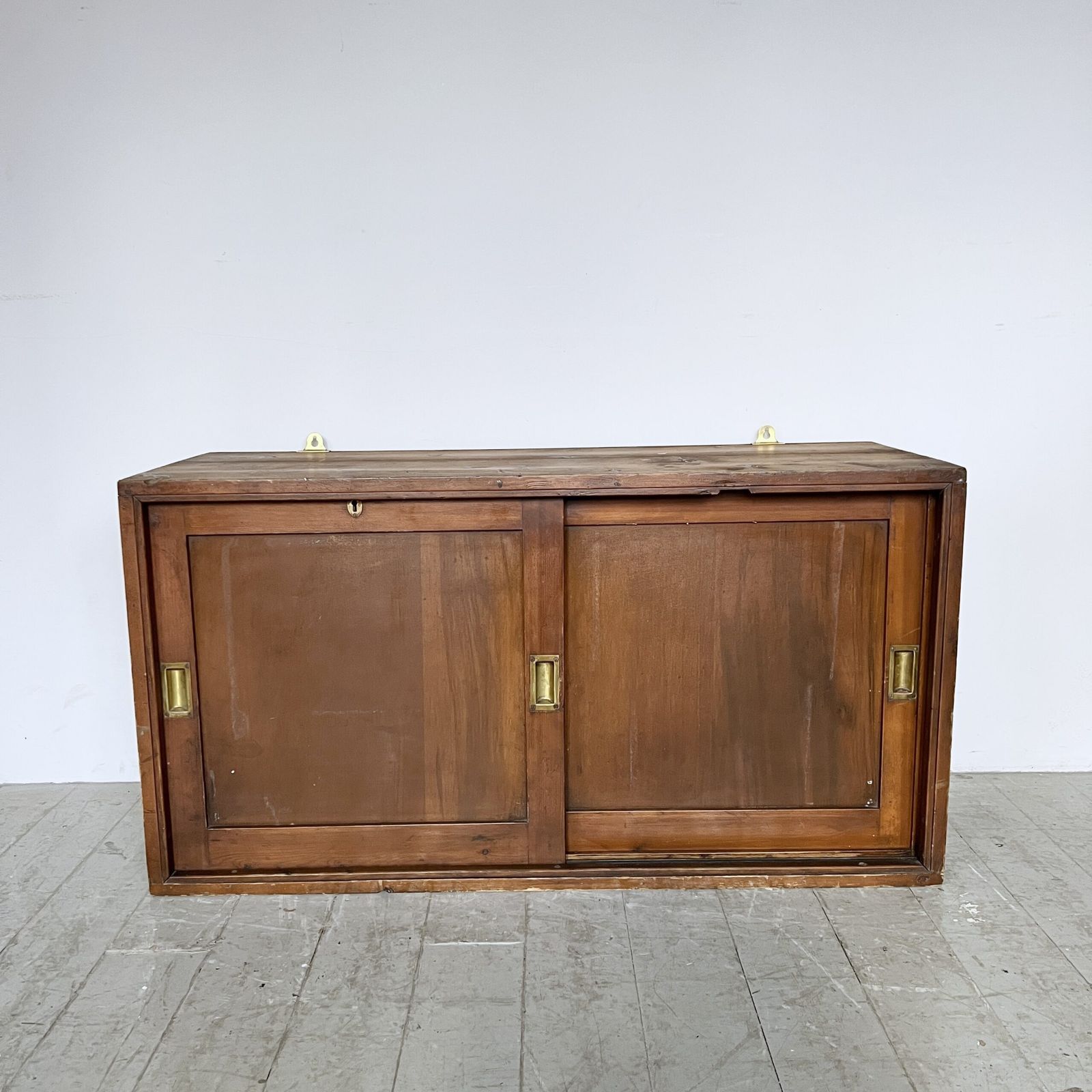 Early 20th Century Wooden Sliding Cabinet photo furniture