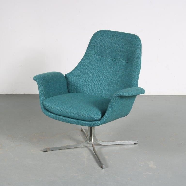 Rare Pierre Paulin Lounge Chair For Artifort, Netherlands 1950 photo for sale