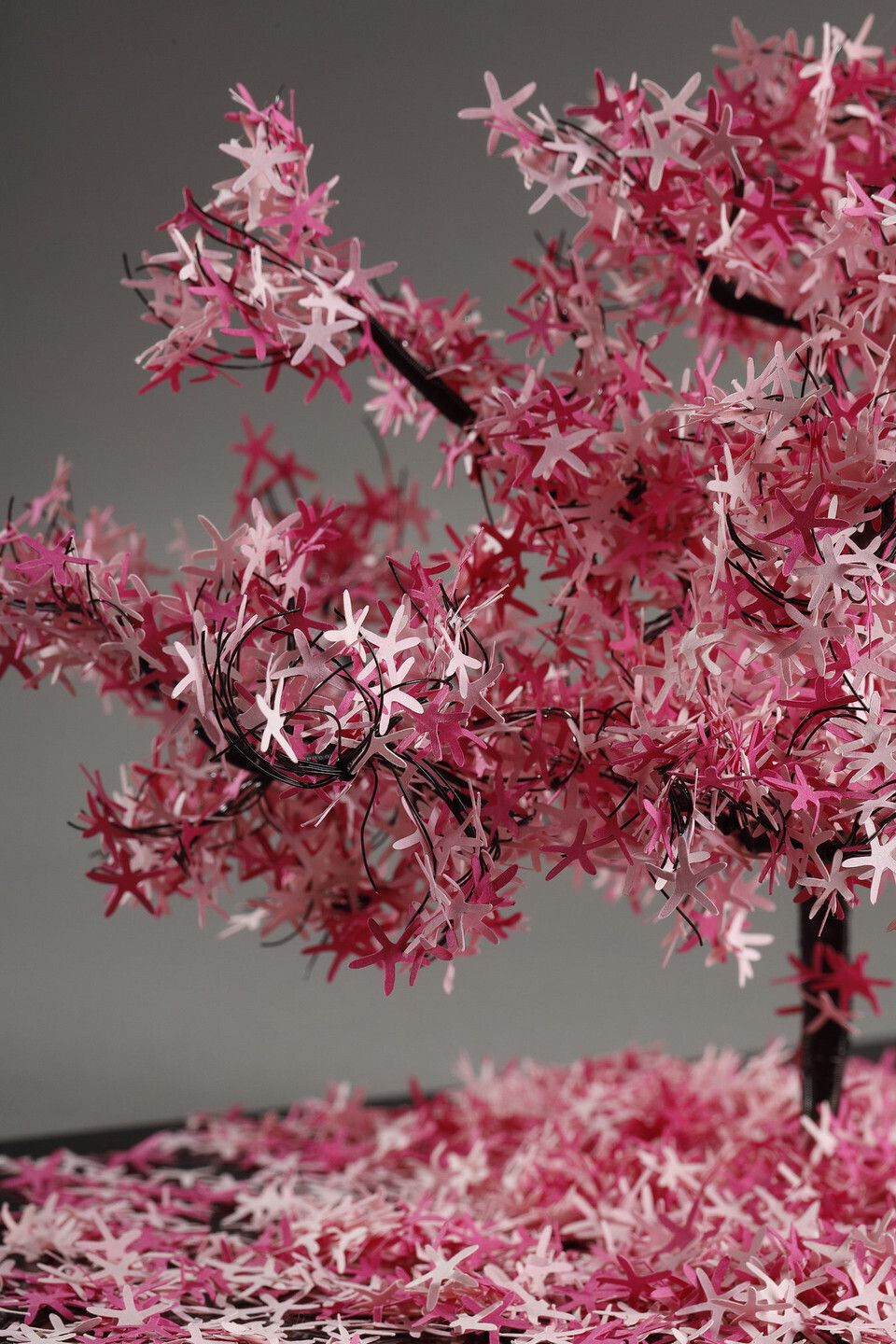 865.0 Metal And Paper Creation By Lebanese Artist Nayla Tabet &Quot;The Pink Tree&Quot. photo