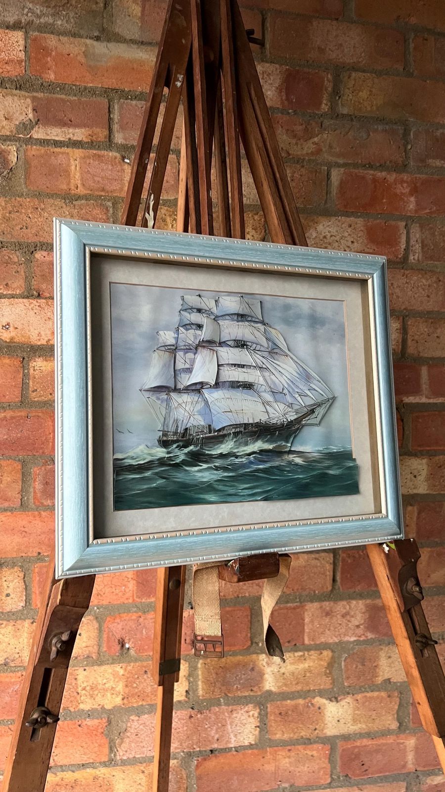 photo furniture Late 20th Century 3d Collage Sailing Ship Picture – Framed Nautical Artwork