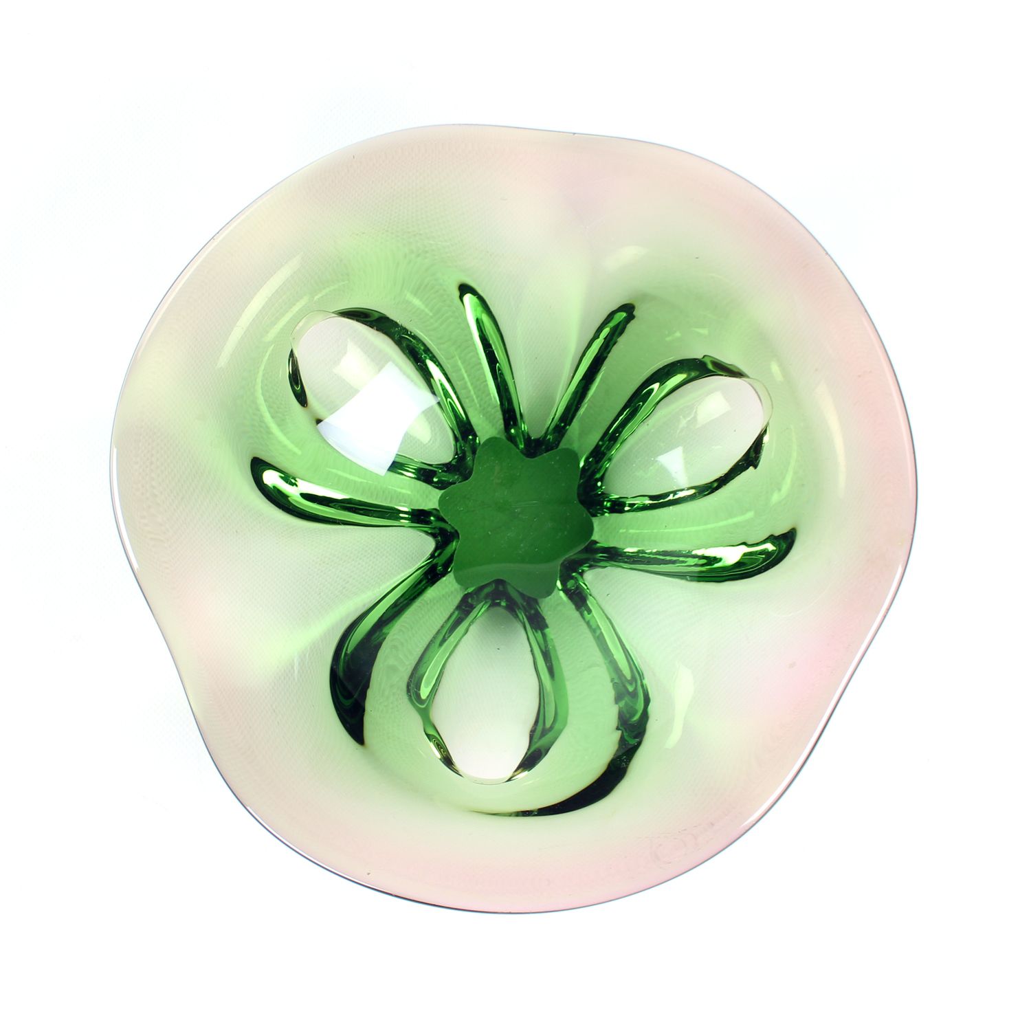 Vintage Art Glass Bowl By Frantisel Zemek For Mstisov Glass Factory, Czechoslovakia 1960s photo Home Decor