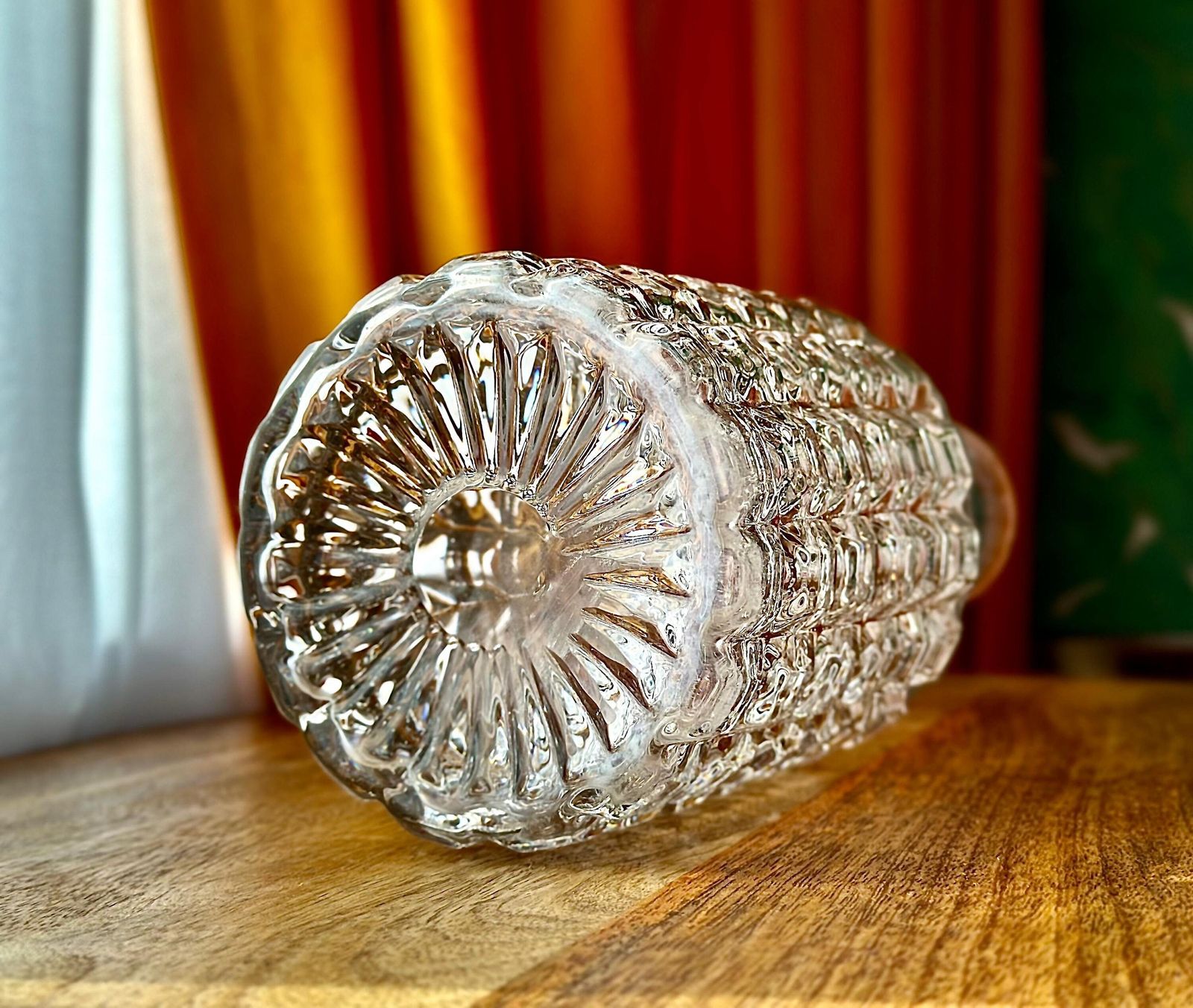 19th Century Lead Crystal Decanter – Circa 1845 – Fluted Neck & Hobnail Design (31.5 Cm) photo buy